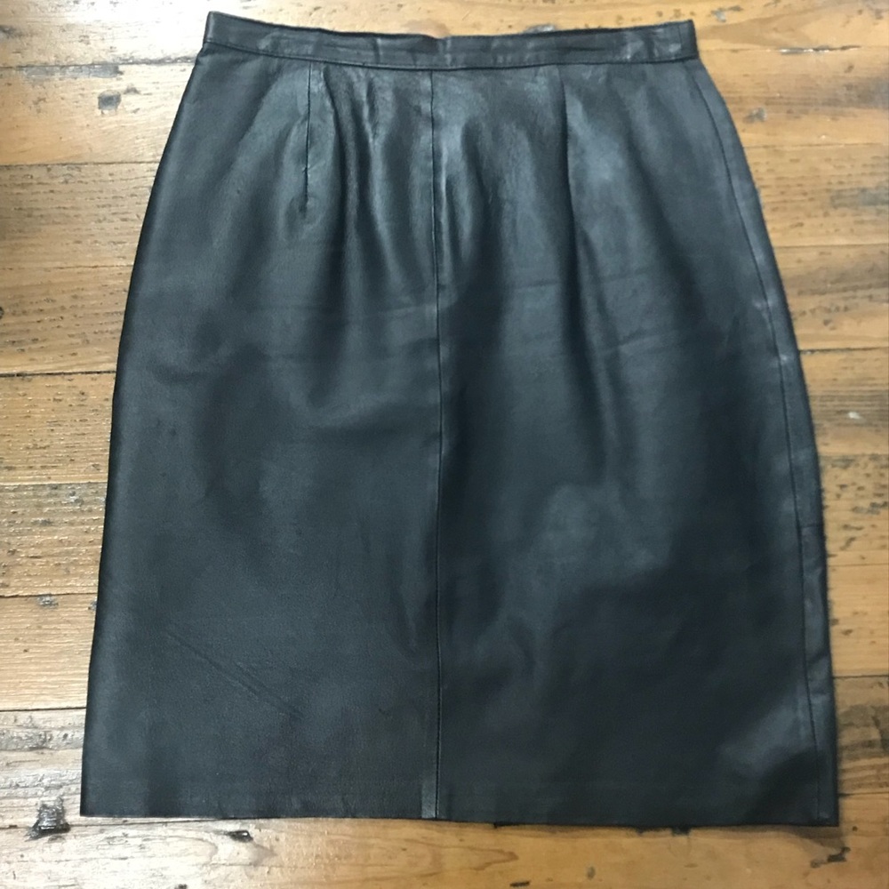 Vintage leather skirt